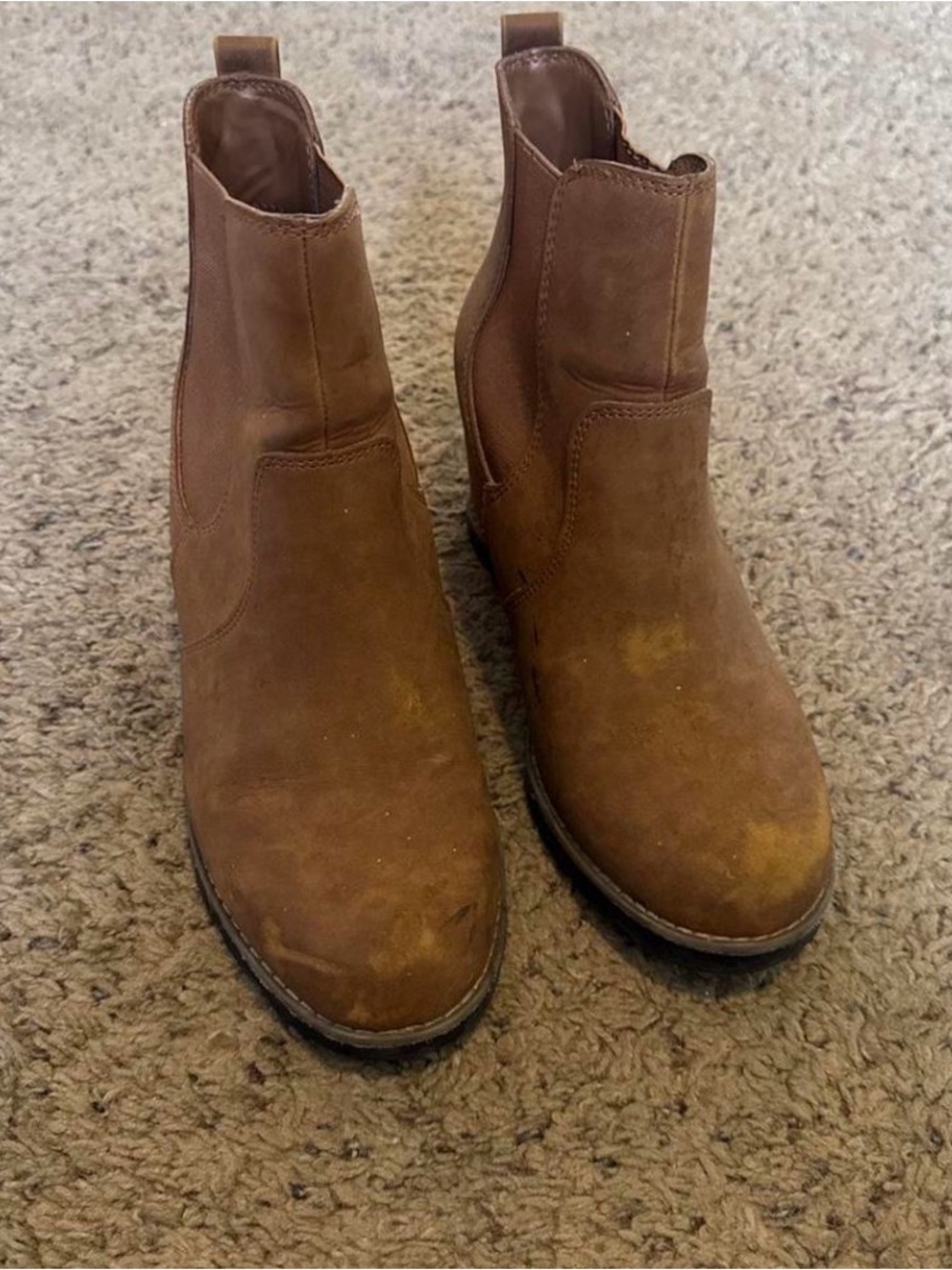 Women’s Brown Suede Chelsea Boots